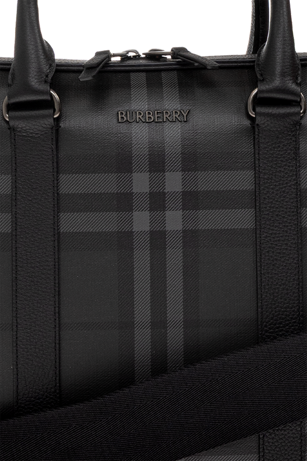 Burberry City Check Briefcase by Burberry | Men's | Vitkac
